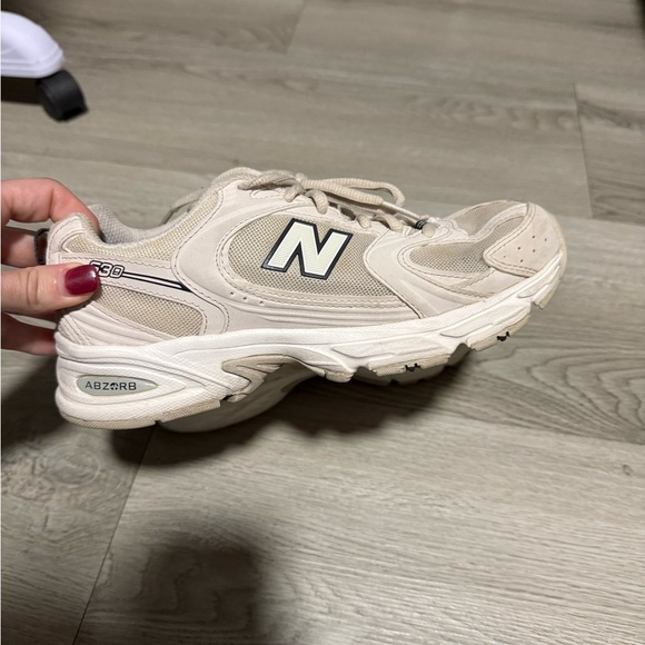 New Balance Shoes - New Balance Cream Athletic Shoes